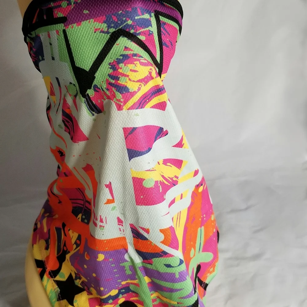 Abstract Print Neck Gaiter/Face Mask